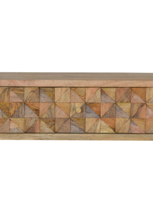 Floating Diamond Carve Bedside
