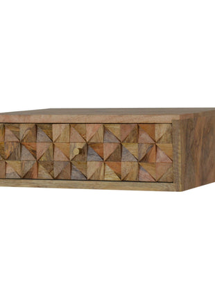 Floating Diamond Carve Bedside