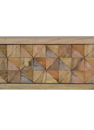 Floating Diamond Carve Bedside