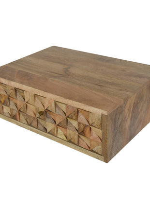Floating Diamond Carve Bedside