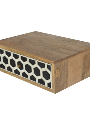 Wall Mounted Bone Inlay Bedside