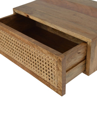 Wall Mounted Ratten Bedside