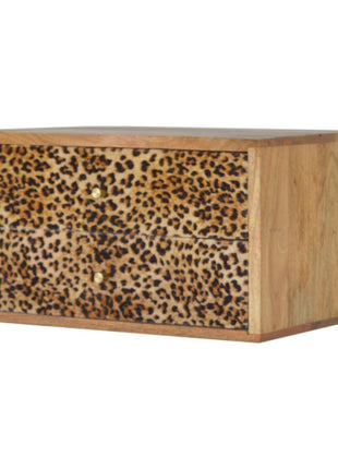Wall Leopard Print Bedside