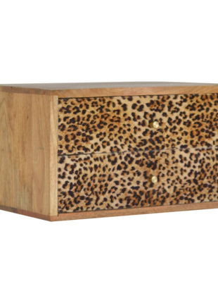 Wall Leopard Print Bedside