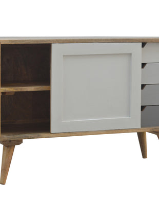 Grey Gradient Sliding Sideboard