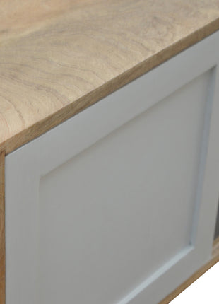 Grey Gradient Sliding Sideboard