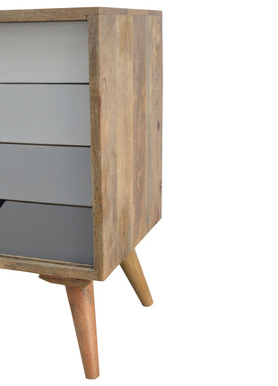Grey Gradient Sliding Sideboard