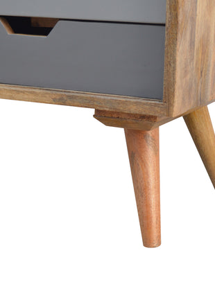 Grey Gradient Sliding Sideboard