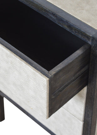 Faux Leather Bedside