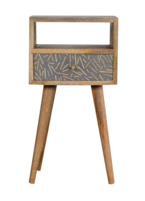 Mini Cement Chip Drawer Bedside