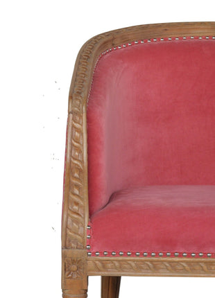 Pink Velvet Occasional Chair