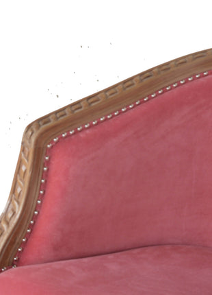 Pink Velvet Occasional Chair