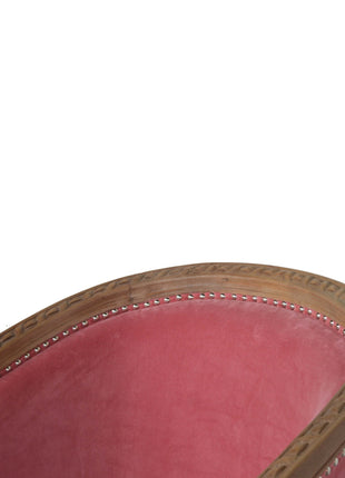 Pink Velvet Occasional Chair