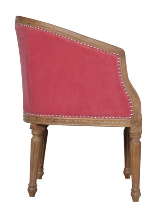 Pink Velvet Occasional Chair