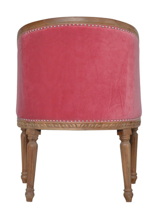 Pink Velvet Occasional Chair