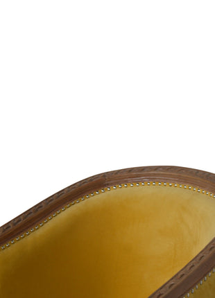 Mustard Velvet Occasional Chair