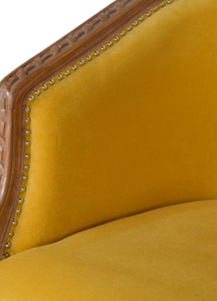 Mustard Velvet Occasional Chair