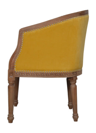 Mustard Velvet Occasional Chair