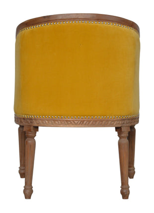 Mustard Velvet Occasional Chair