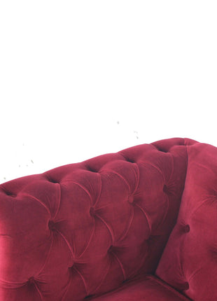 Wine Red Chesterfield Armchair