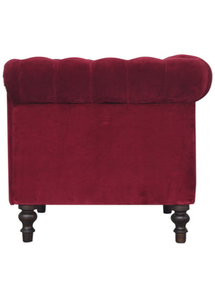 Wine Red Chesterfield Armchair