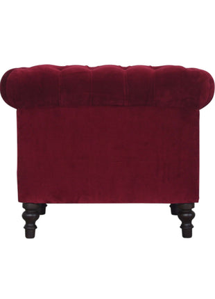 Wine Red Chesterfield Armchair