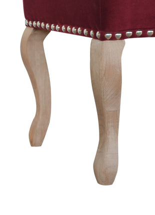 French Style Wine Red Bench