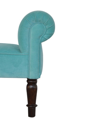 Aqua Velvet Bench