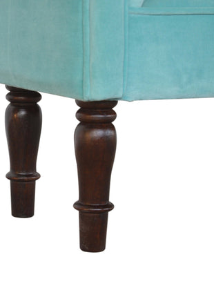 Aqua Velvet Bench