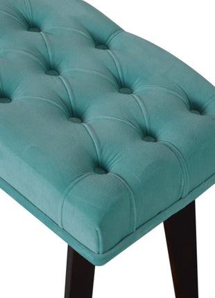 Nordic Style Turquoise Bench