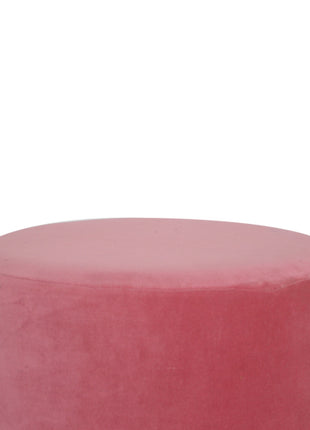 Reposapiés grande rosa con base dorada