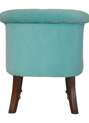 Turquoise Velvet Accent Chair