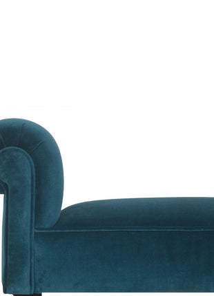 Teal Velvet Bench