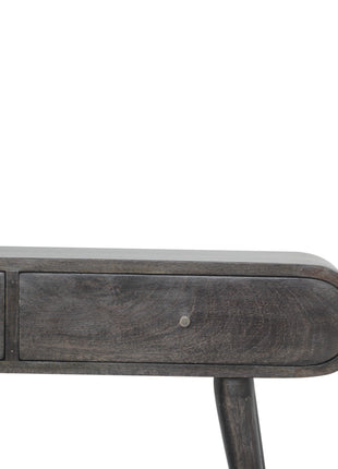 Ash Black Curve Console Table