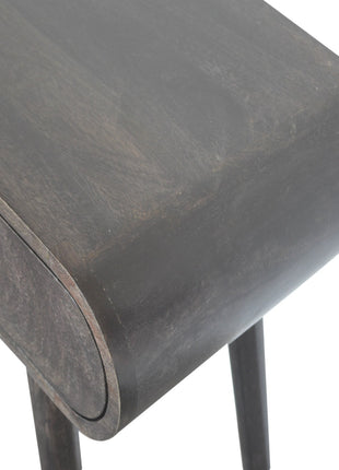 Ash Black Curve Console Table