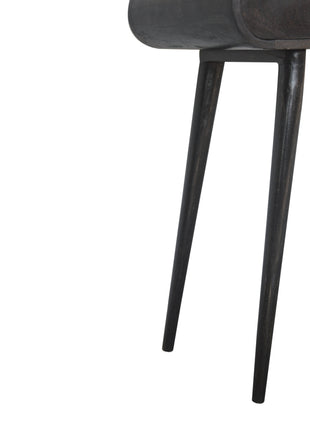 Ash Black Curve Console Table