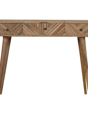 Line Carved Foldable Dressing Table
