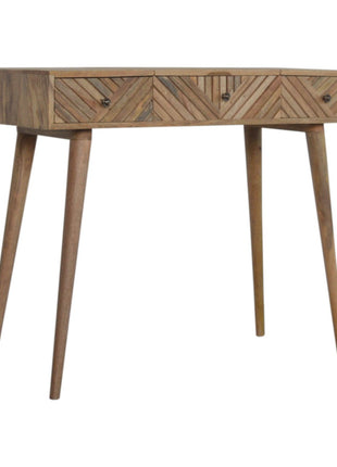 Line Carved Foldable Dressing Table