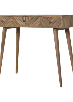 Line Carved Foldable Dressing Table