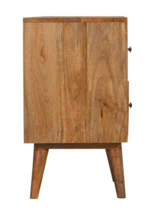 Geo Screen Printed 2 Tone Bedside