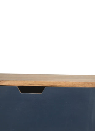 Navy Multi 3 Drawer Bedside