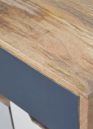 Navy Multi 3 Drawer Bedside