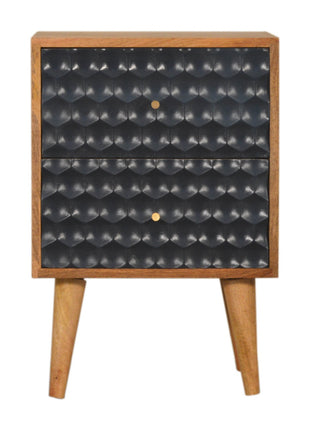 Navy Blue Honeycomb Bedside