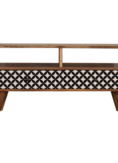 Diamond Screen Printed TV Unit