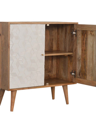 Acadia Teal and White Cabinet