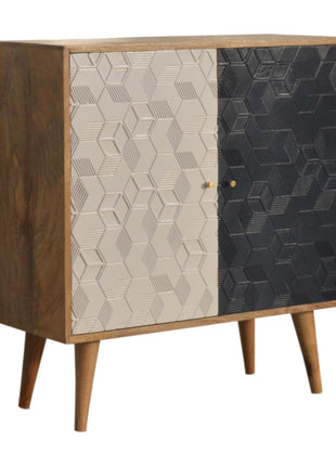 Acadia White and Navy Cabinet