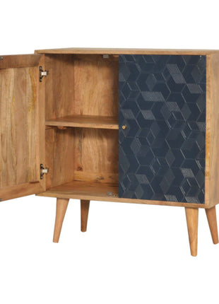 Acadia White and Navy Cabinet