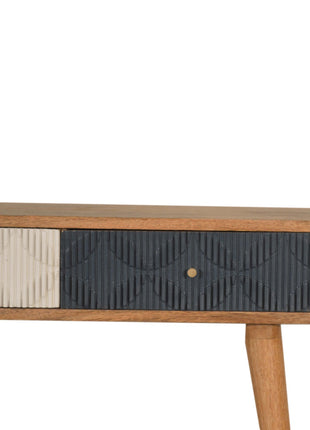 Milan Navy and White Console