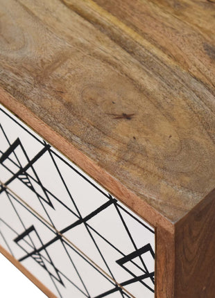 Triangular Printed Bedside