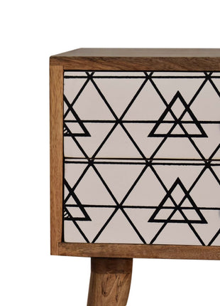Triangular Printed Bedside